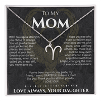 Zodiac Sign Necklace - To My Mom - I Hope You See Who I See - Love Always, Your Daughter
